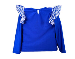 RASH GUARD SER IN BLUE AND POLKA DOT