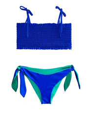 LUCIA BIKINI IN BLUE AND EMERALD GREEN