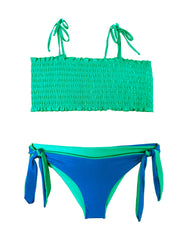 LUCIA BIKINI IN EMERALD GREEN & BLUE