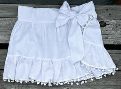SEVILLE SKIRT COVER-UP IN WHITE