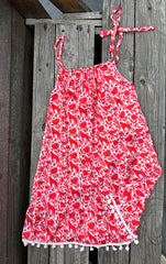 NICOLE DRESS FRIDA PATTERN IN RED