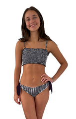 LUCIA BIKINI IN BLACK AND WHITE HEARTS