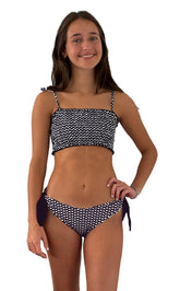 LUCIA BIKINI IN BLACK AND WHITE HEARTS