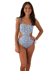 FRIDA MONIKINI BLUE & WHITE