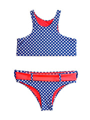 BIKINI TALI PUNTOS CORREA NARANJA