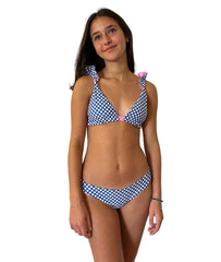 TRIANGLE BIKINI TATIANA POLKA DOTS & PINIK