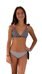 TATIANA TRIANGLE BIKINI IN HEARTS WITH PINK