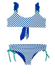 TATI BIKINI WITH BLUE POLKA DOTS
