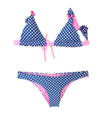 TRIANGLE BIKINI TATIANA POLKA DOTS & PINIK