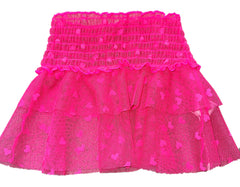 TALIA SKIRT IN HOT PINK HEARTS
